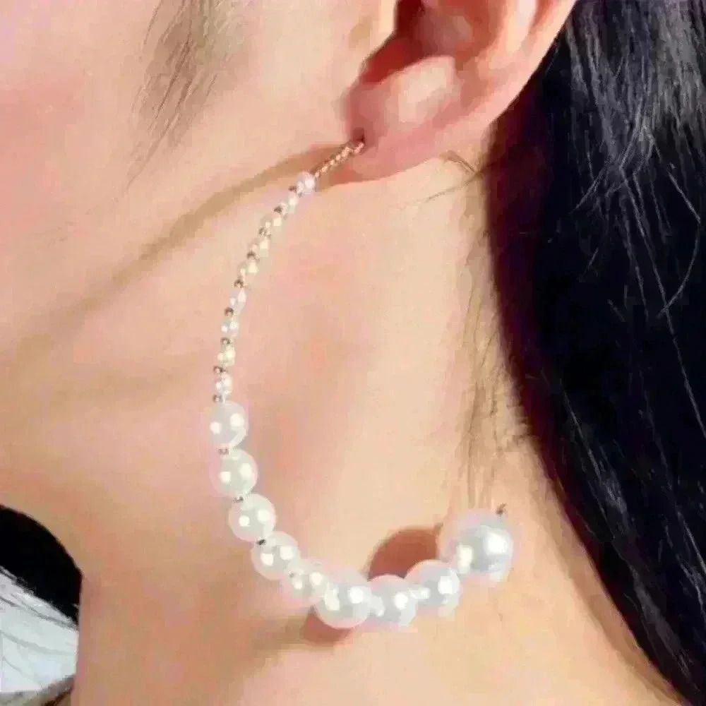 New Pearl Hoop Earrings